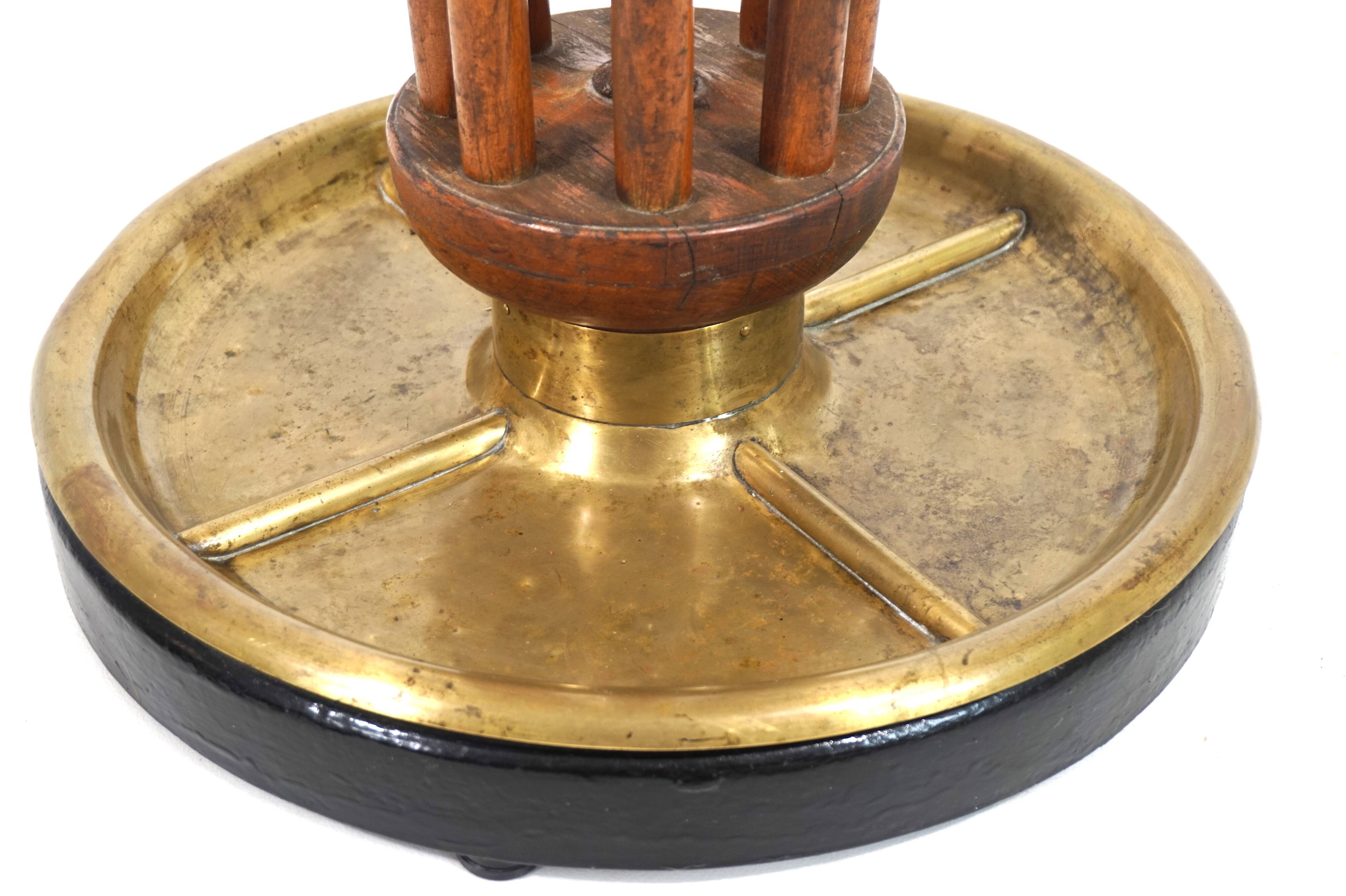 Art Deco rotating coat rack, 1930