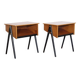 Scandinavian teak bedside tables from the 1960s.