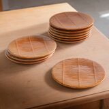Set of 10 dessert plates "Wheat"