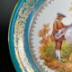 Assiette limoges porcelaine courting couple