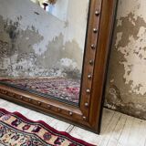 1900 wooden mirror with nails