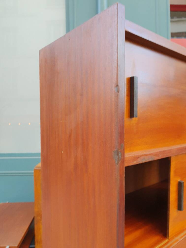 Storage unit with wooden niches, 1960