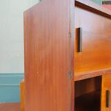Storage unit with wooden niches, 1960