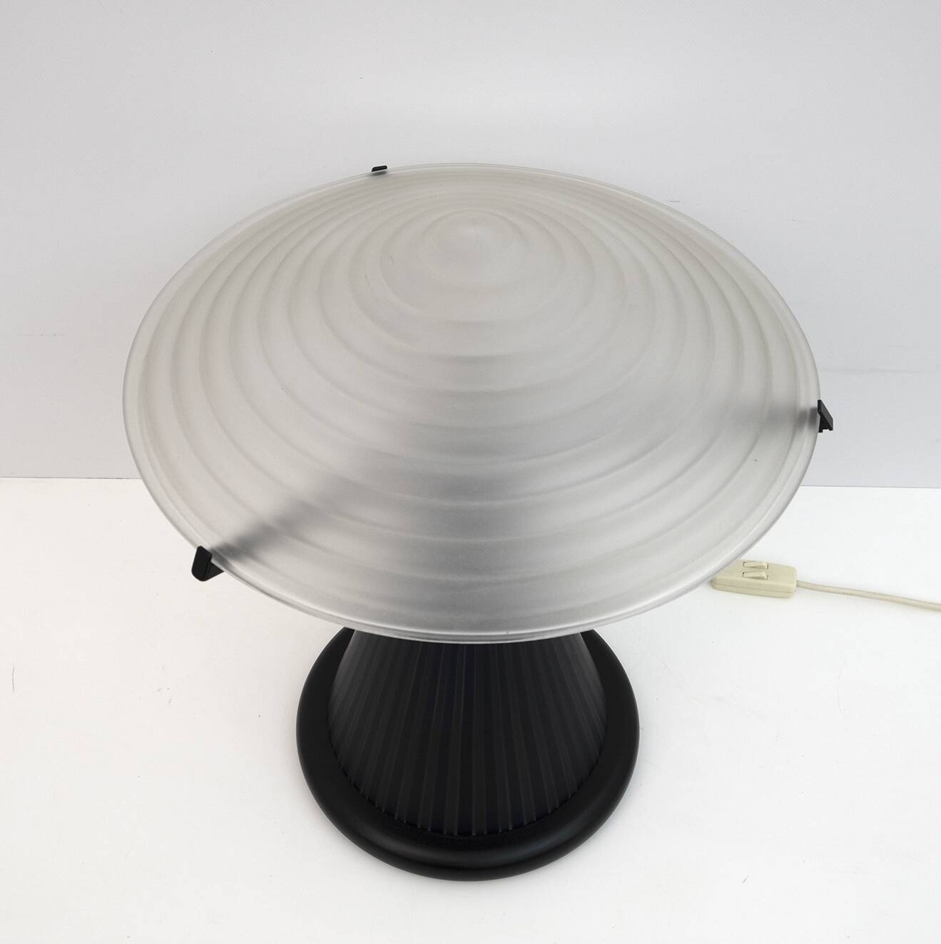 Pair of Post Modern Italian Murano Glass Mushroom Table Lamps, 1980s