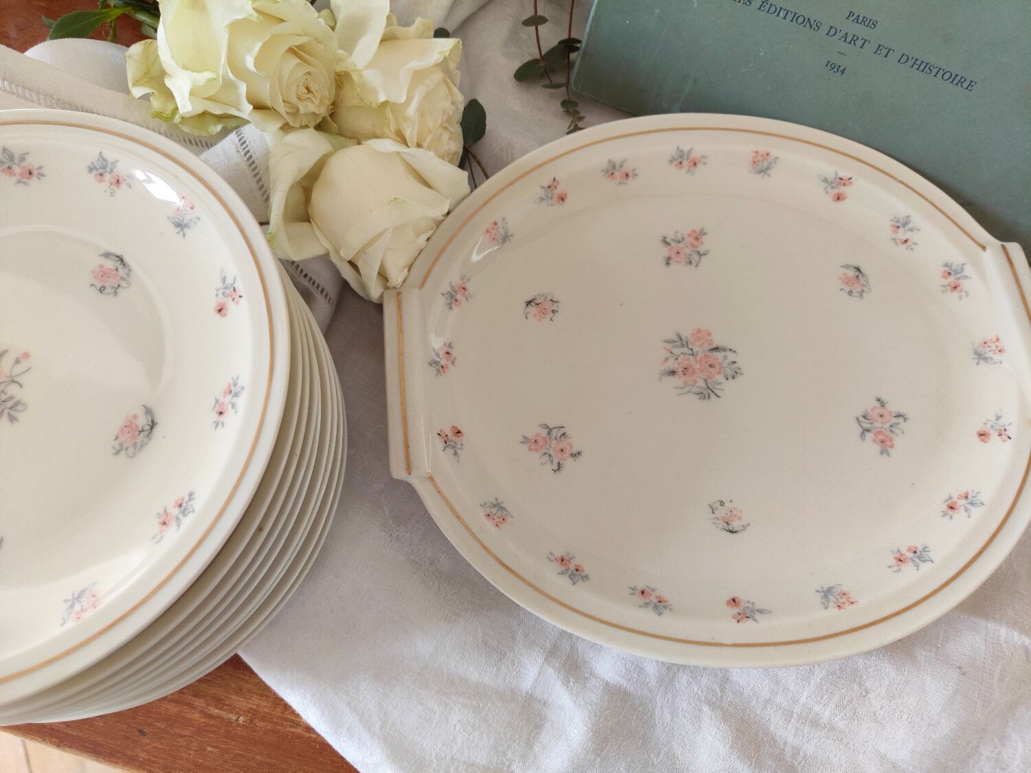 Theodore Haviland porcelain pastry set