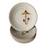 Longchamp autumn and mushroom decor plates