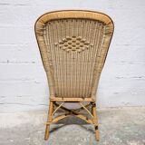 Large rattan armchair