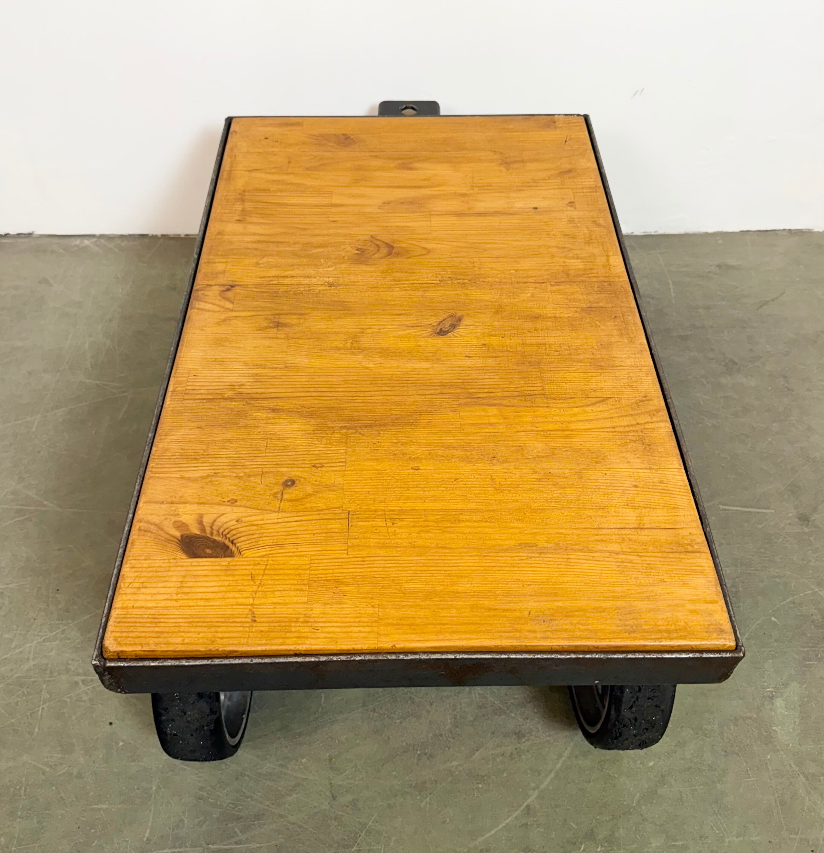 Black Industrial Coffee Table Cart, 1960s