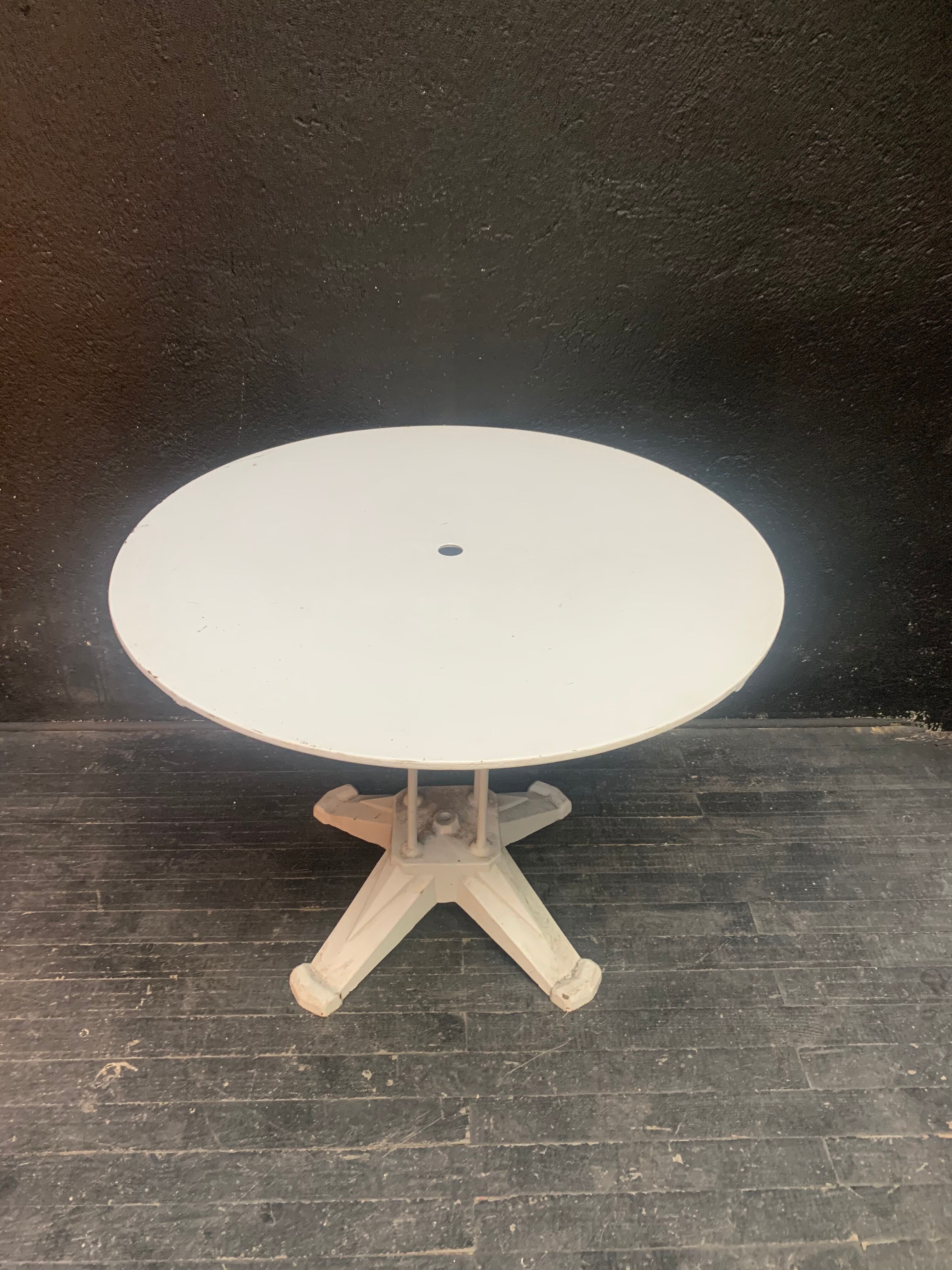 Metal garden table