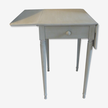 Gray patina side table