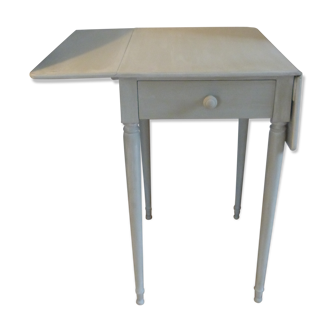Gray patina side table