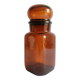 Old vintage amber apothecary jar jar