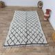 Handmade wool Berber rug 220 X 130 CM