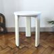 Vintage Space Age tripod stool in white plastic – Tatay, 1970s