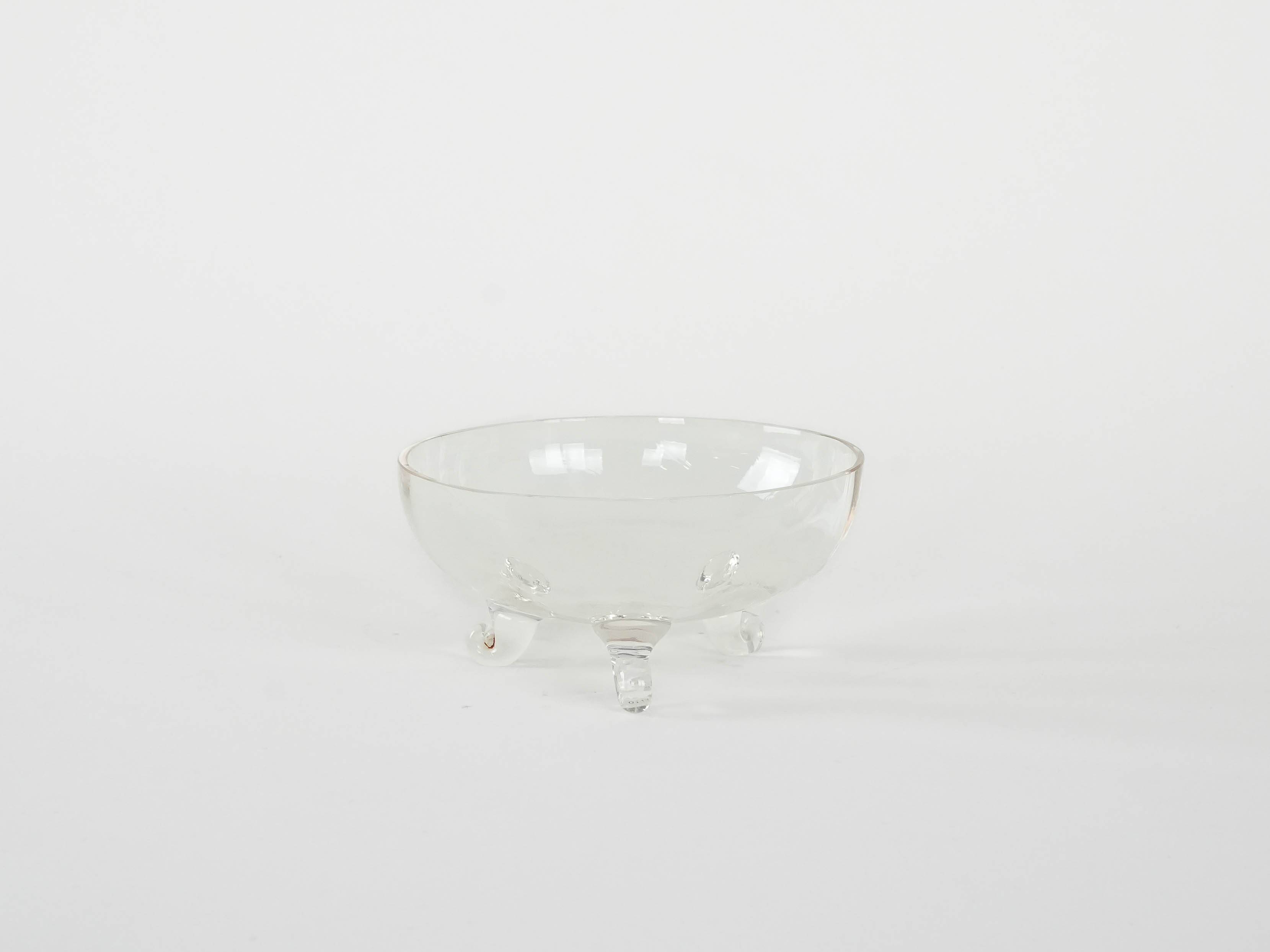 Glass bowl, Danish design, 1970s, manufactured in Denmark