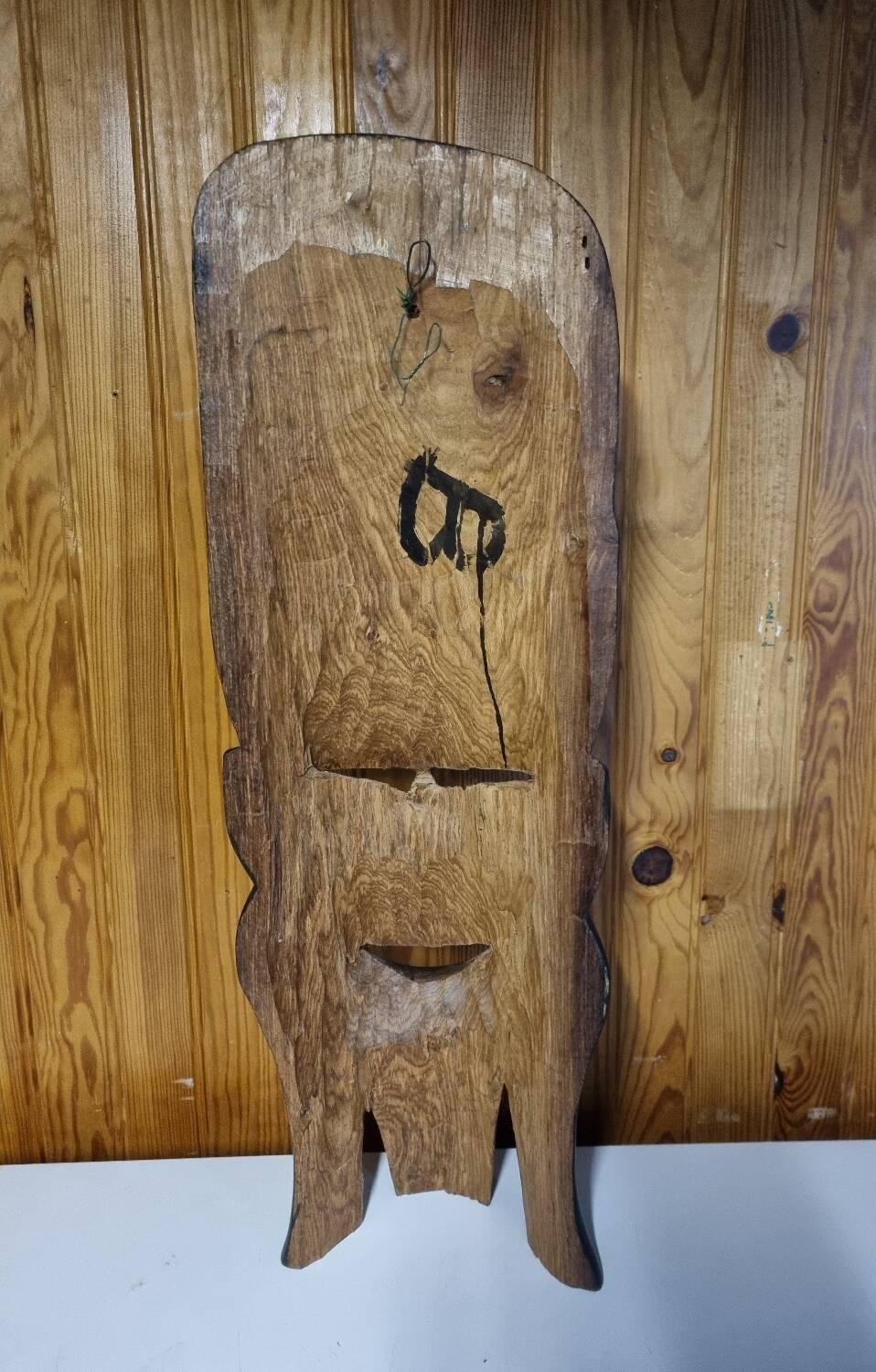 Wall decoration or to place large African mask in carved wood