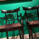Pair of neo-etruscan armchairs