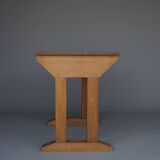 Table d'appoint ou bureau constructiviste vintage en chêne, années 1930