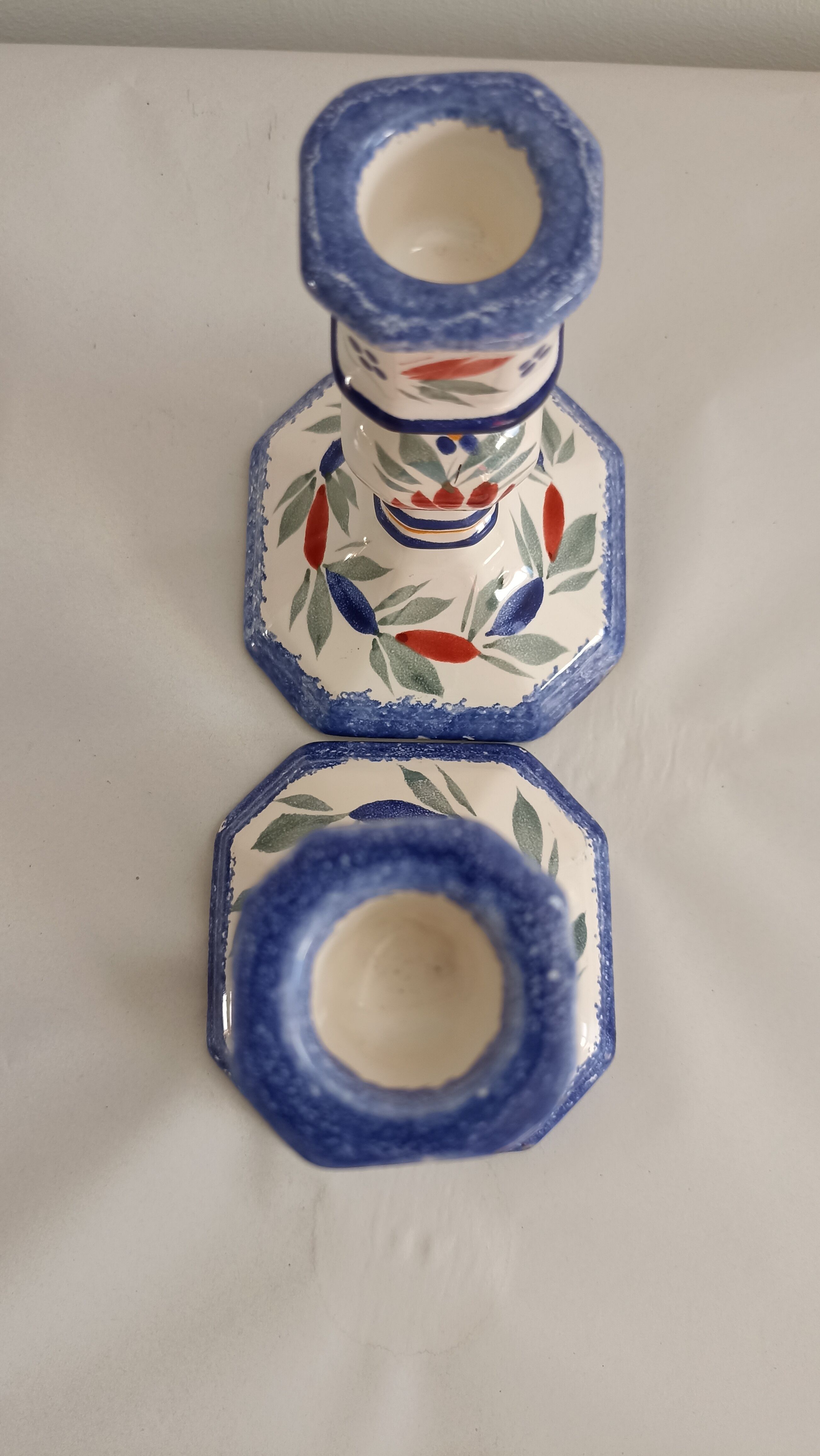 Quimper candle holders