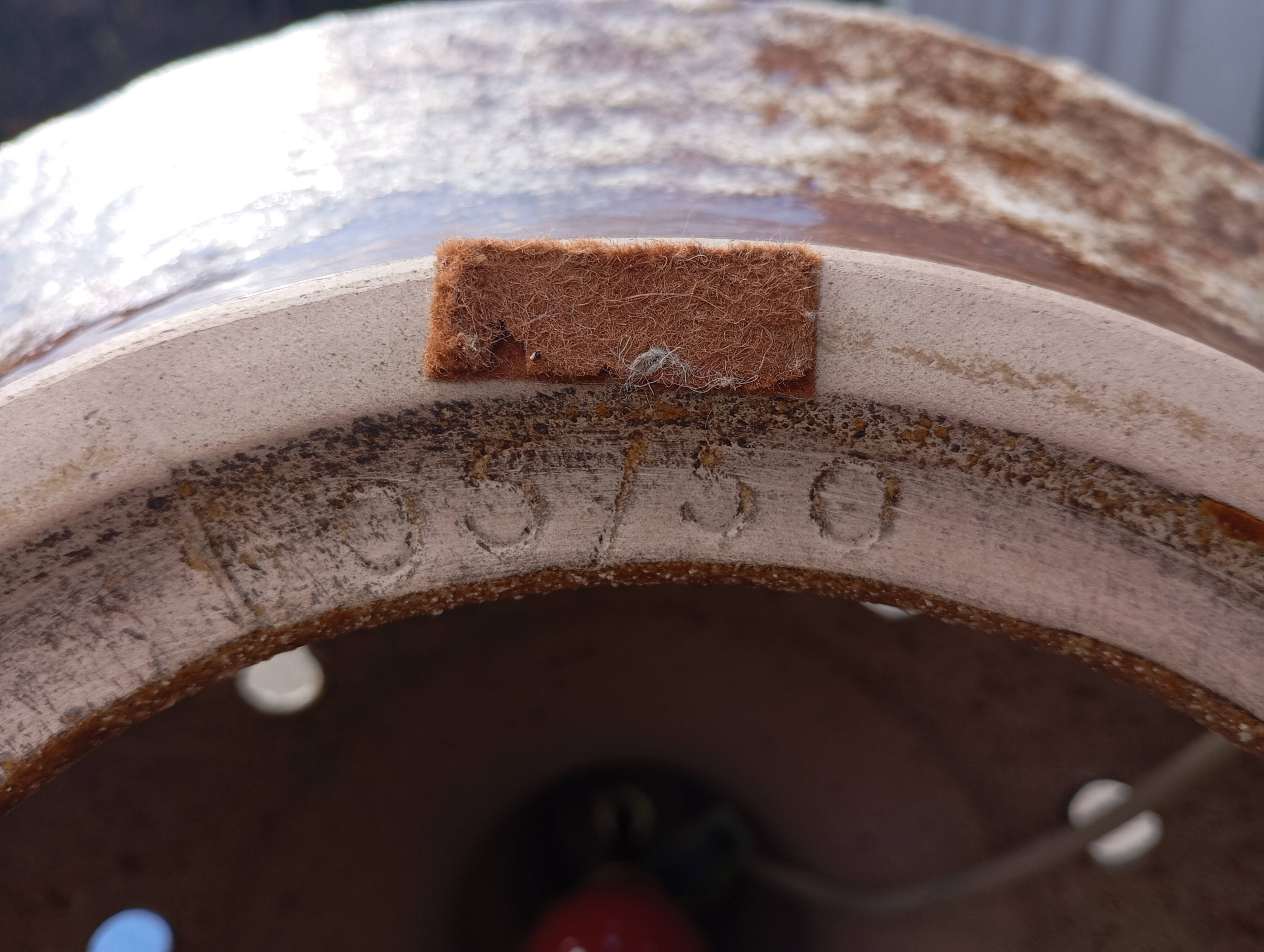 70s ceramic floor lamp