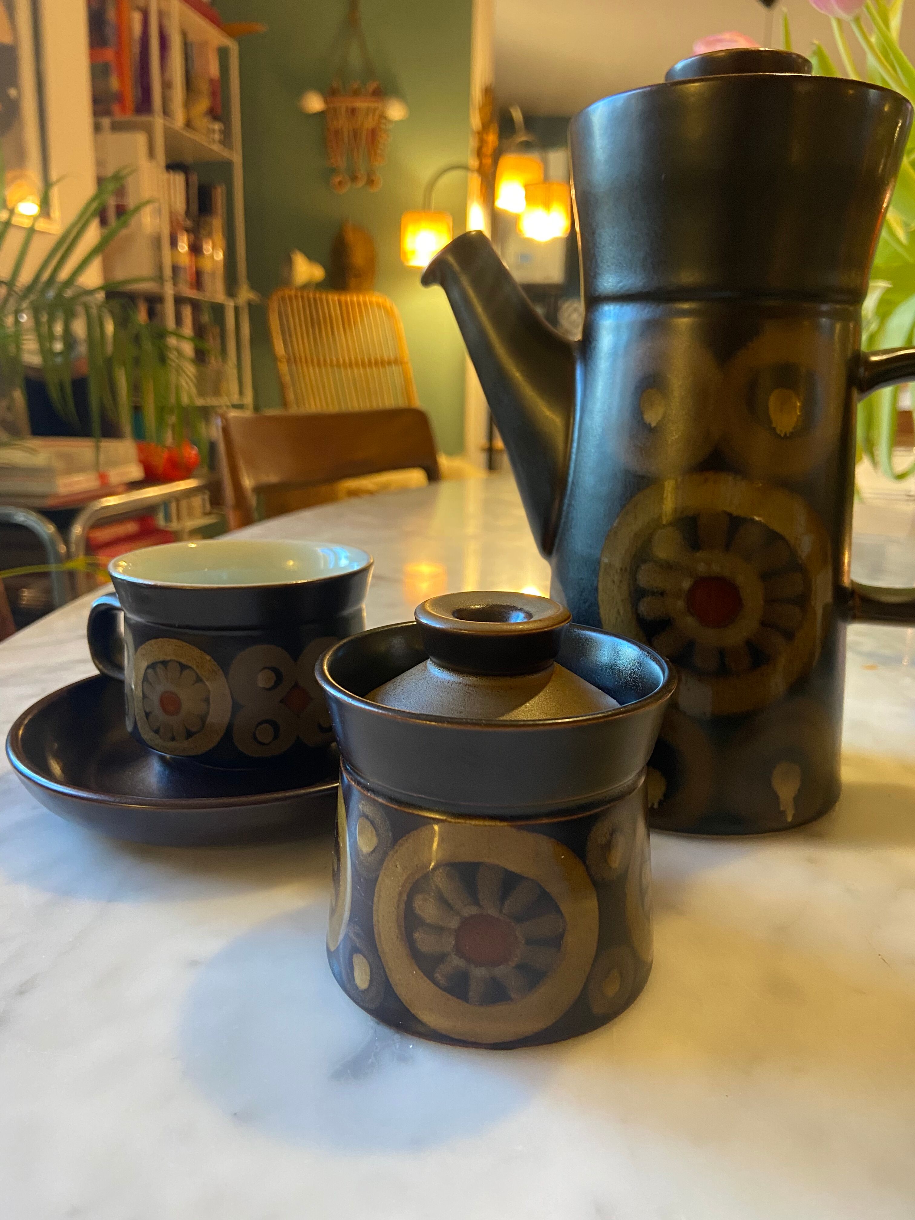 Vintage Denby England Tea Set