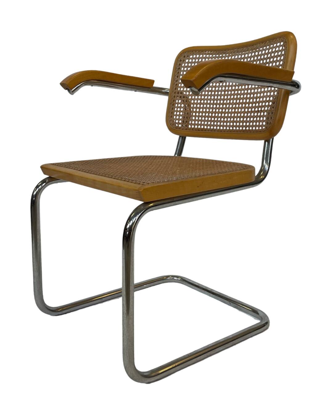 Chaise Cesca B64 avec accoudoirs par Marcel Breuer Design