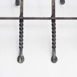 Metal wall coat rack