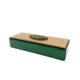 Green glass Jewelry Box, Italy 1980s