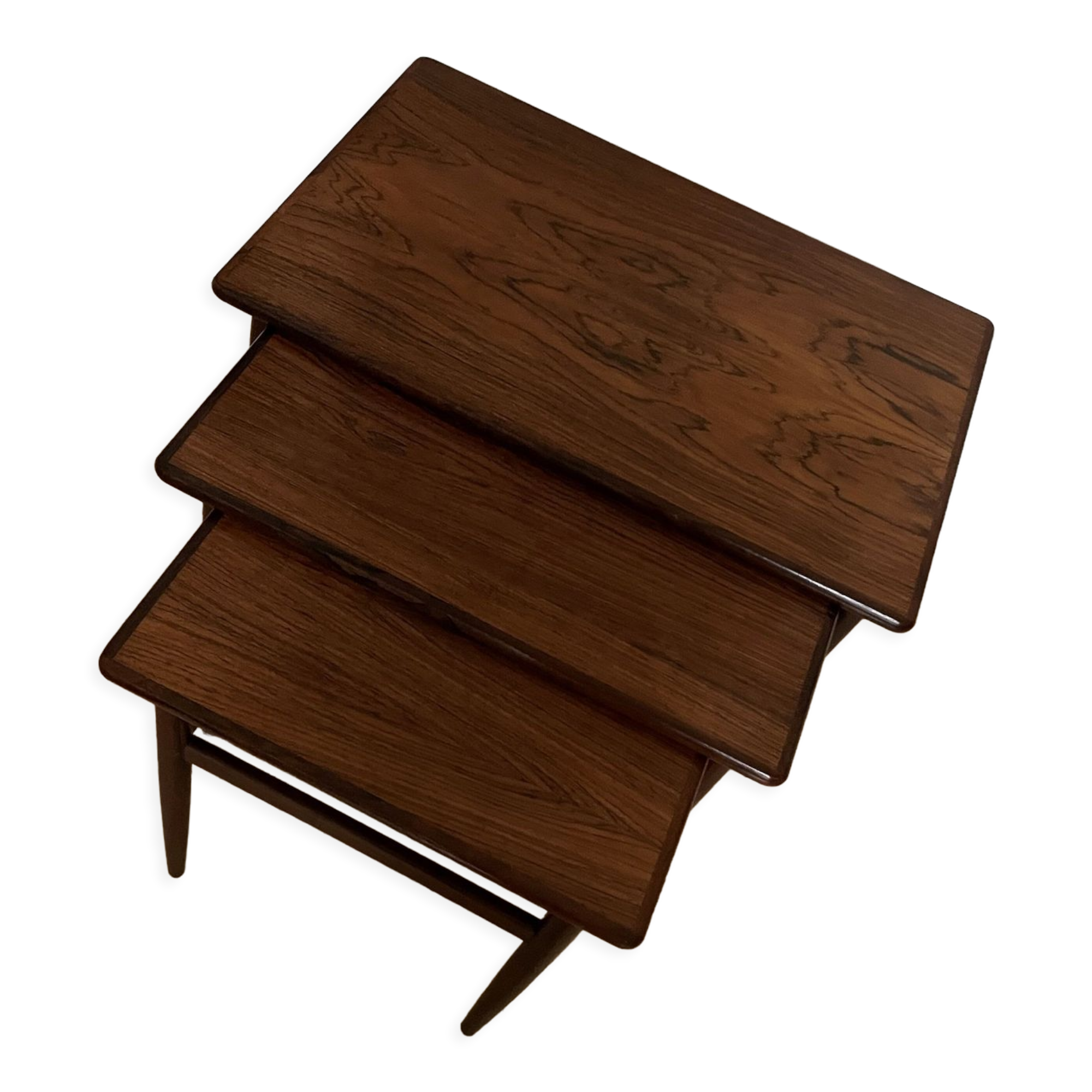 Tables gigognes en palissandre vintage Danemark 1960-1970