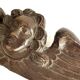 Ancient fronton cherub angel in carved wood 18th-19th century