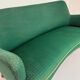Old vintage green cocktail bean sofa from the 50s