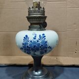 set of three old kerosene lamps