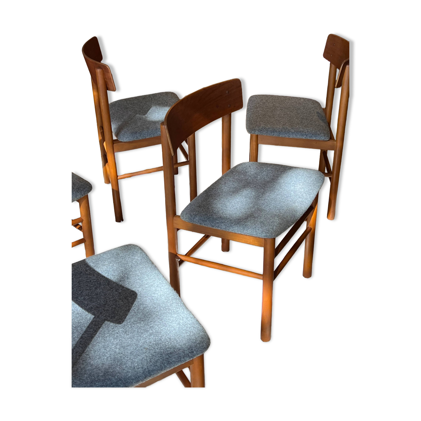 Chaise scandinave vintage en teck « Kirsa »