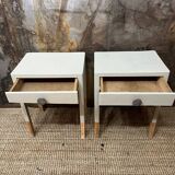 Pair of Celadon bedside tables