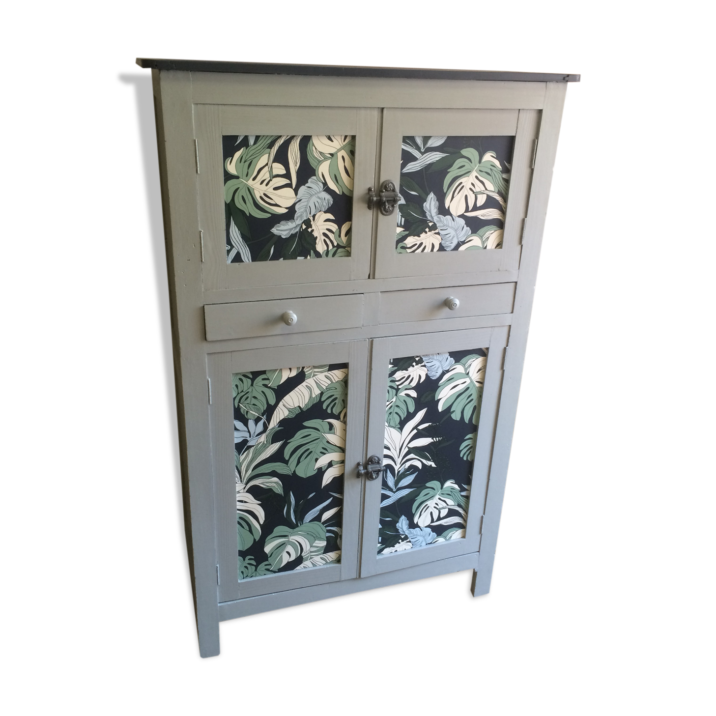 Armoire parisienne vintage palmier