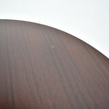 Designed mahogany round dining table, 1969