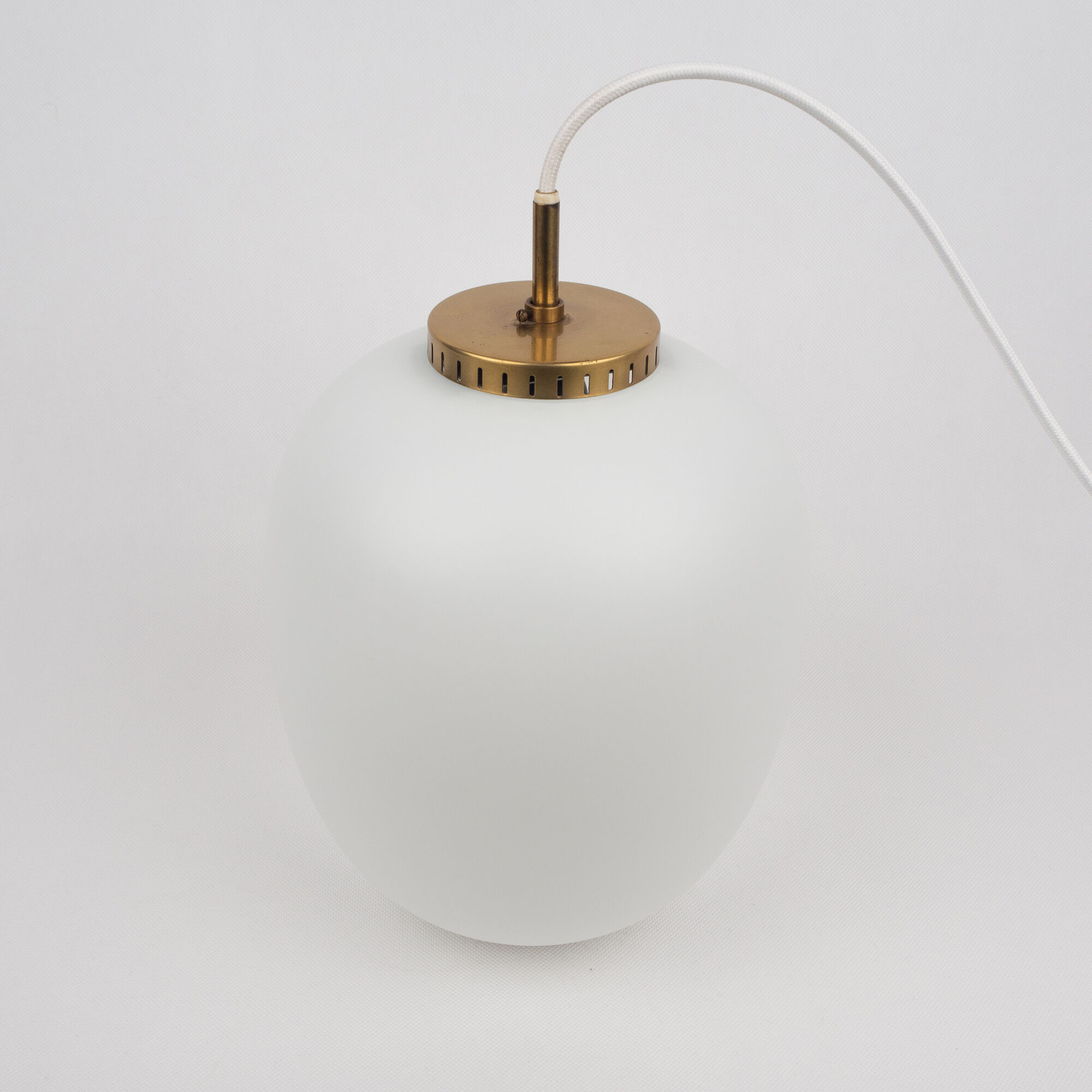 Danish mid-century pendant lamp Kina/China by Bent Karlby, Lyfa, 1946