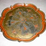 Round Florentine tray Ø 39 cm