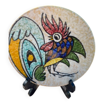 Plate, polychrome