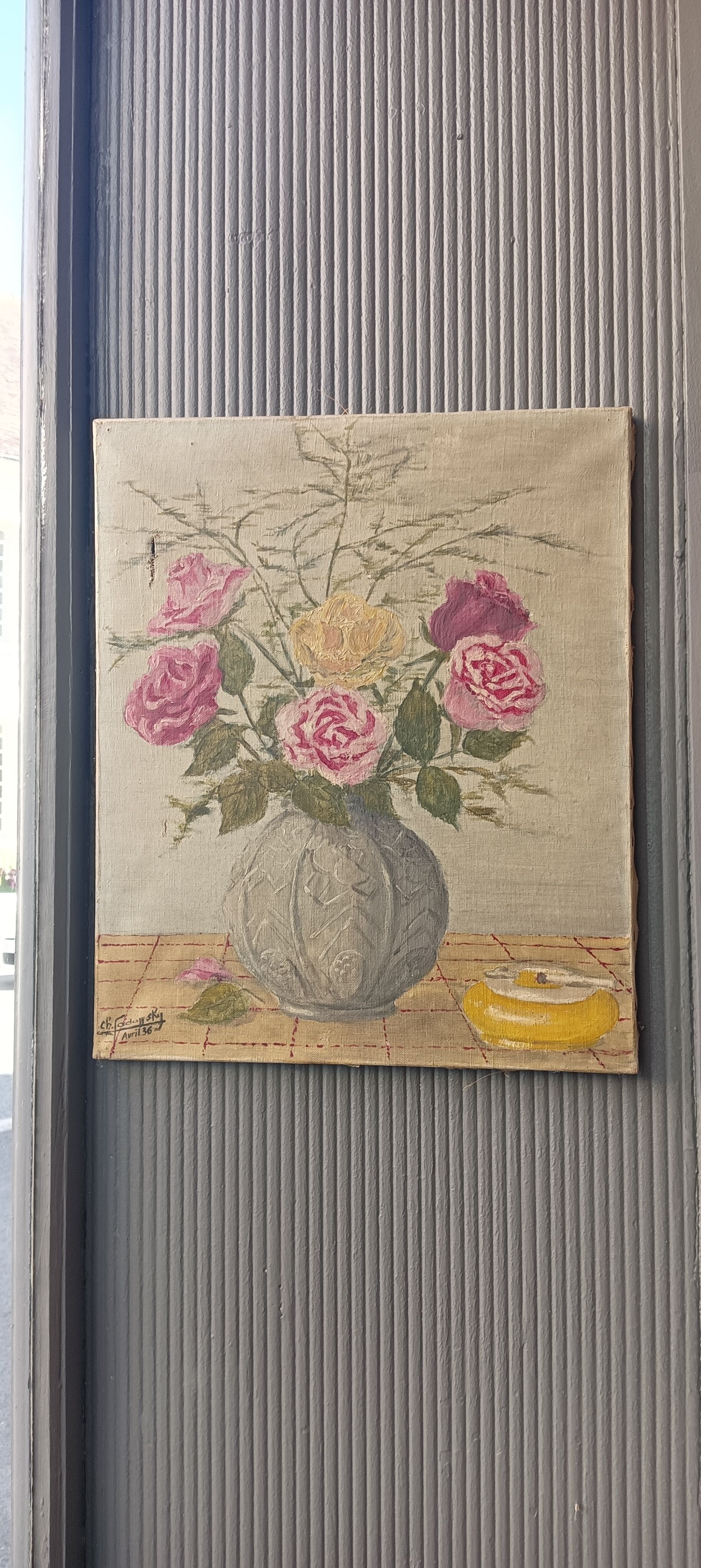 Oil painting flowers