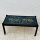 Vintage Coffee Table Ceramic and Solid Wood