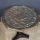 Vintage 20thc spanish embossed copper table by malart c.1930