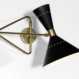 Applique italienne articulable noir
