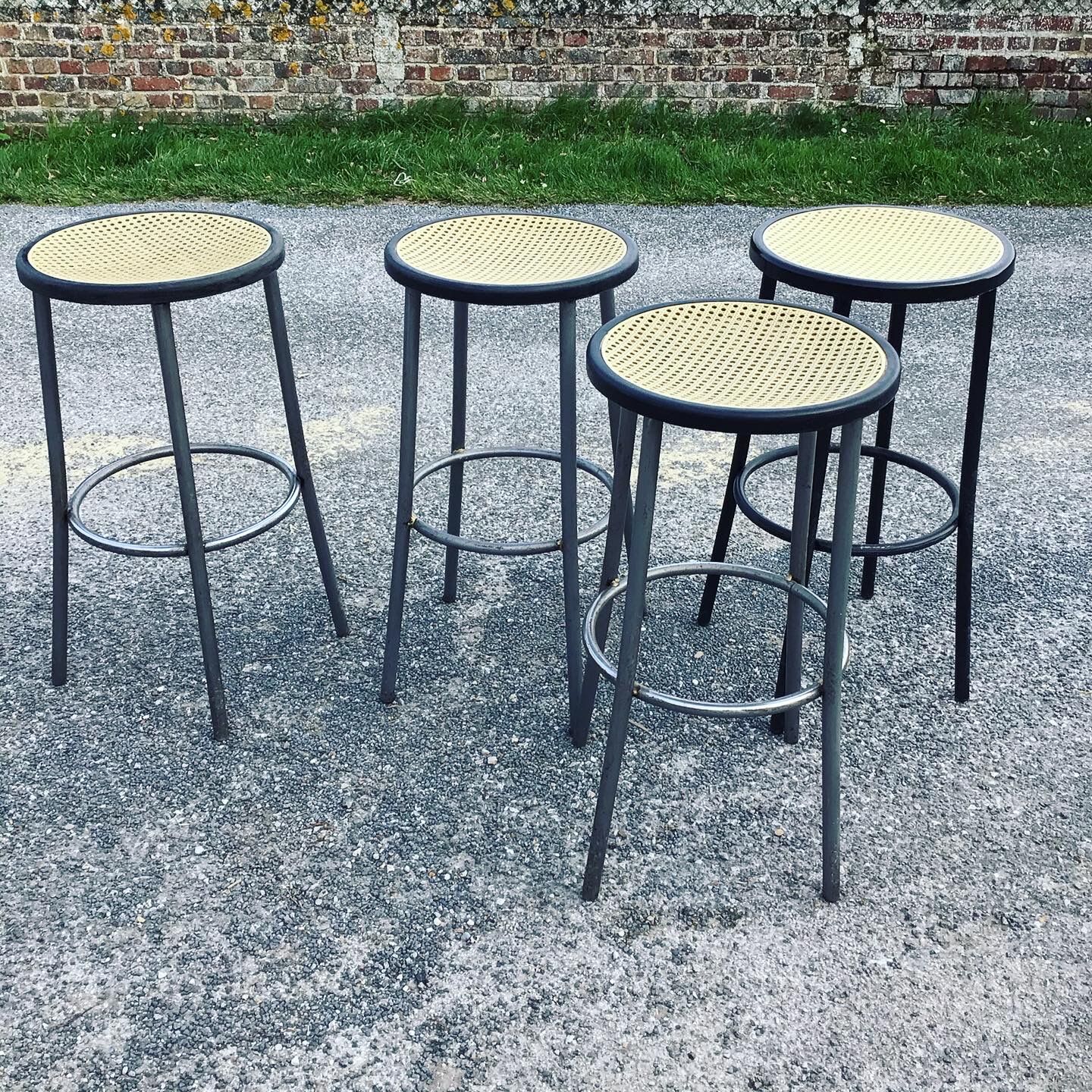 Lot of four bistro stools
