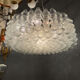 Extra Large Murano Glass Bubble Chandelier / Flushmount, Italy, 1980s