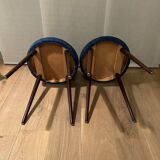 Paire de Chaises Cocktail rénové et re-tapissé