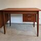 Gunnar Nielsen Tibergaard desk 1960 vintage Scandinavian teak