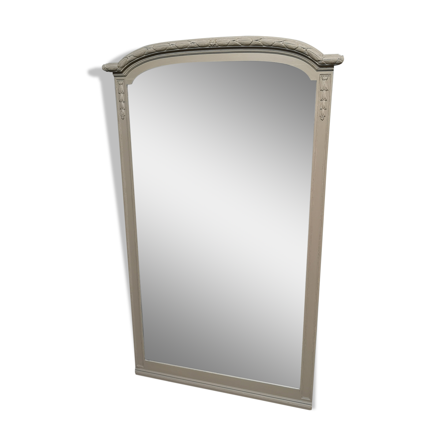 Mirror trumeau 1900 patina shabby chic gustavien ice 160 x 97