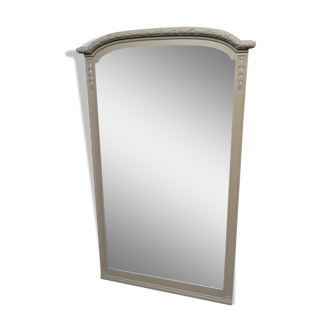 Mirror trumeau 1900 patina shabby chic gustavien ice 160 x 97