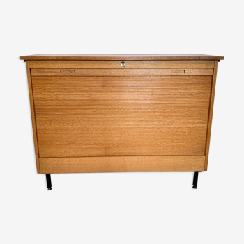 Notary curtain binder cabinet